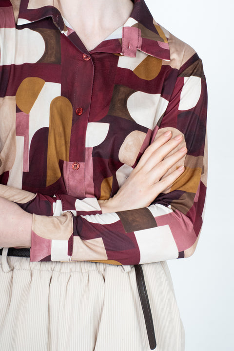 Bluse Azaela – Burgunder