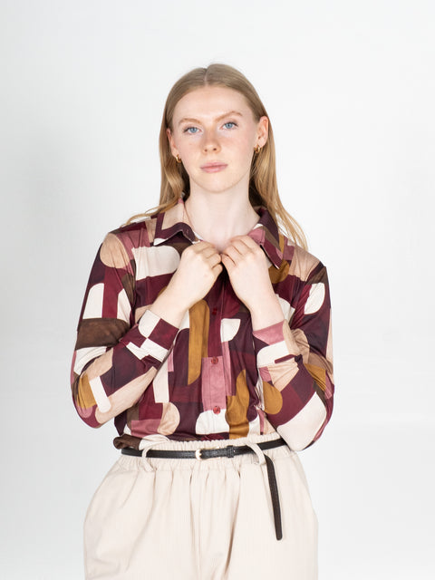 Bluse Azaela – Burgunder