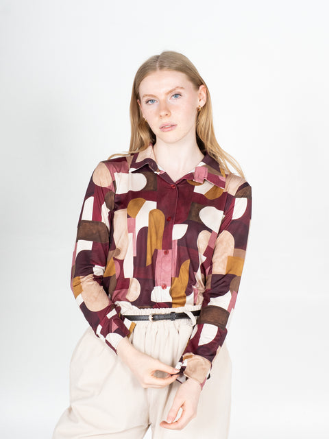 Bluse Azaela – Burgunder