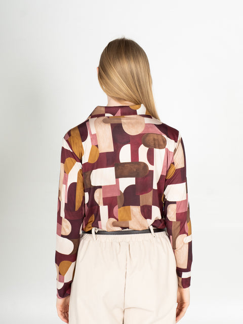 Bluse Azaela – Burgunder