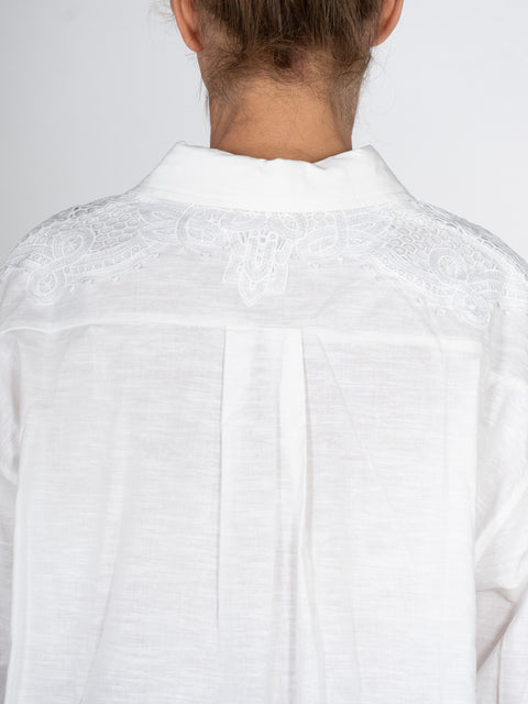 Bluse Fleur – Weiß