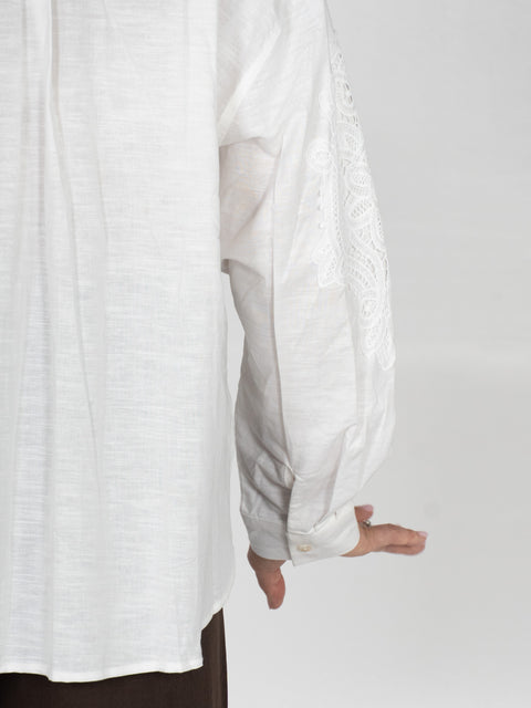 Bluse Fleur – Weiß