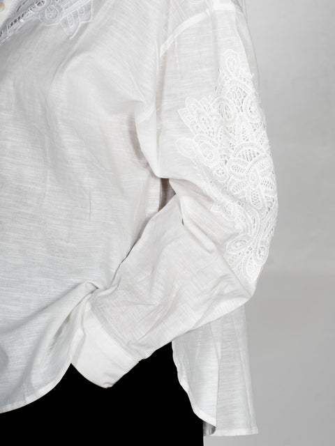 Bluse Fleur – Weiß